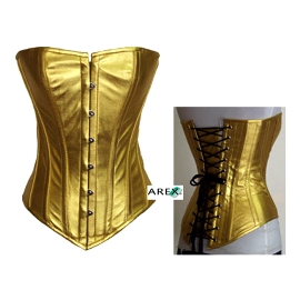 Gold Leather Corset